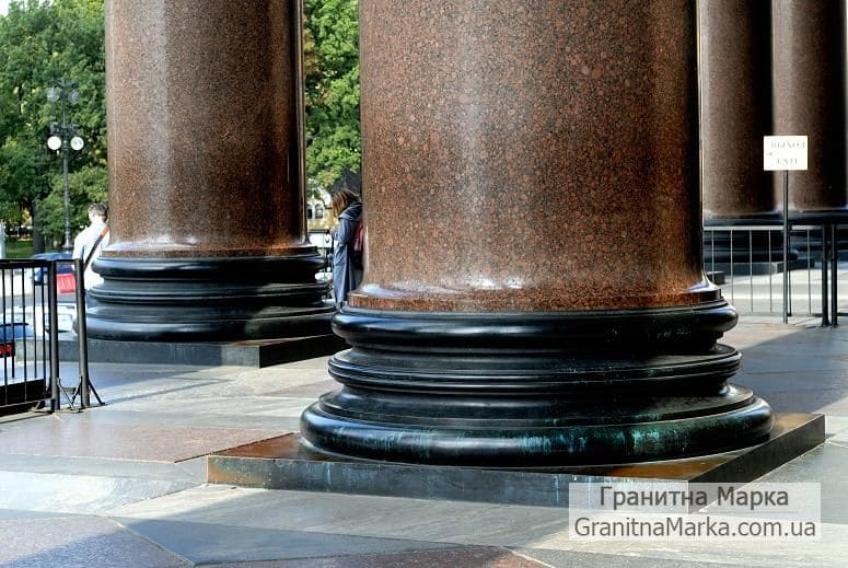Несущие гранитные колонны большого диаметра, фото №G-06